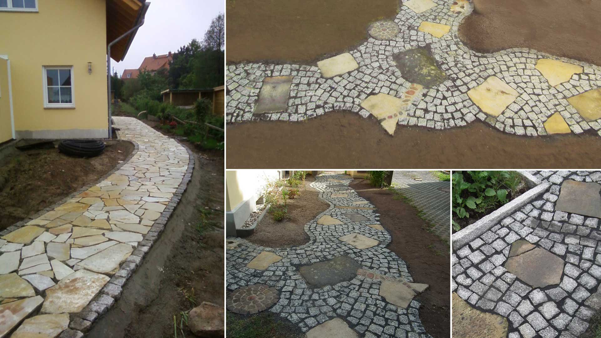 Pflastern, Wegebau - Baumarbeiten und Gartengestaltung F. Deppner